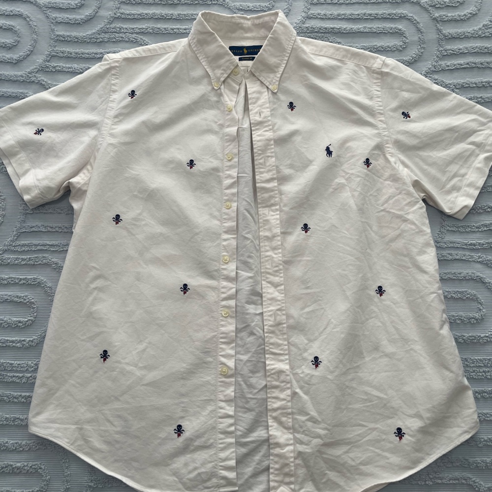 Ralph Lauren Skull Printed Button Up